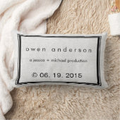 Fun Baby's Name Born Date Kussen (Deken)