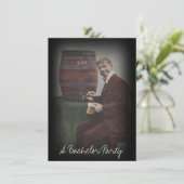 Fun Bachelor Party Keg Tap Guy Uitnodiging (Staand voorkant)