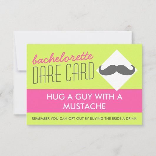 Fun Bachelorette DARE carte de jeu - embrasser un  (Devant)