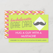Fun Bachelorette DARE carte de jeu - embrasser un  (Devant / Derrière)