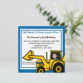 Fun/Backhoe-constructie Kaart (Staand voorkant)