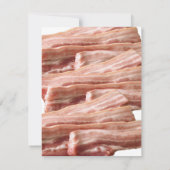 Fun Bacon Wedding Breakfast Uitnodiging (Achterkant)