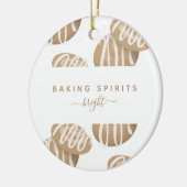 Fun Baking Spirits Bright kerstkoekjes Keramisch Ornament (Links)