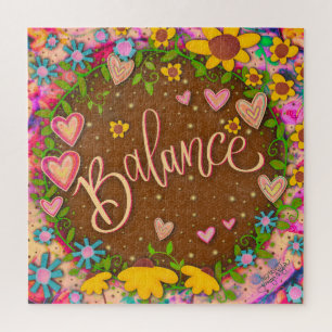 Fun Balance Hearts Bloemen Schattigee Inspirivity Legpuzzel