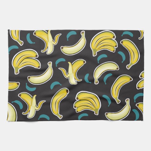 Fun Banana Pattern Theedoek (Horizontaal)