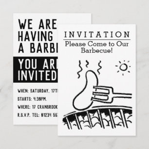 Fun Barbecue Uitnodiging