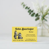 Fun Barber Visitekaartje (Staand voorkant)