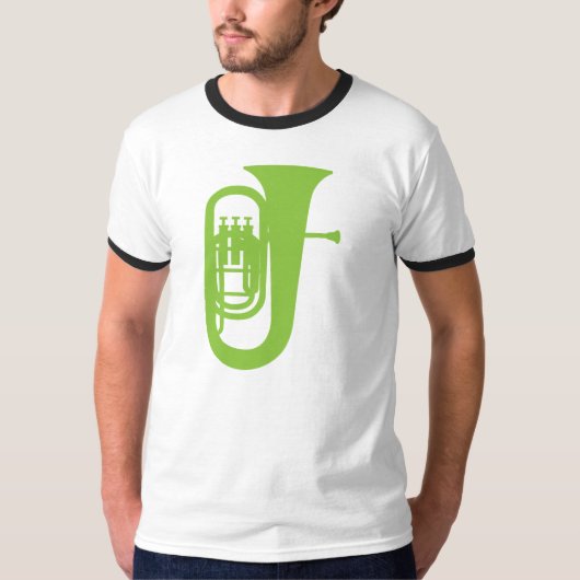 Fun Baritone Silhouette Music Gift T-shirt (Voorkant)