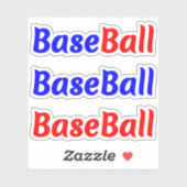 Fun Baseball Phrase Sticker Decals voor spelers (Vel)