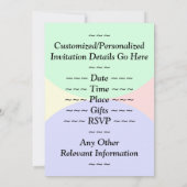 Fun, Basic "96th Birthday", uitnodiging van vrijda (Achterkant)