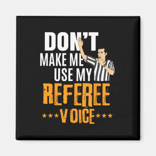 Fun Basketbal Ref Hoops - Basketbal Scheidsrechter Magneet