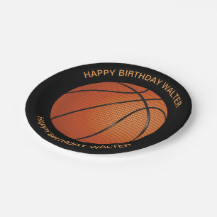 Fun Basketball Mannen Birthday Papieren Bordje