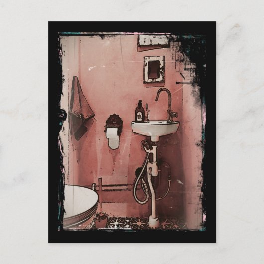 Fun Bathroom Briefkaart (Voorkant)