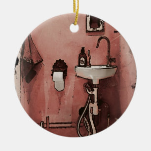 Fun Bathroom Keramisch Ornament