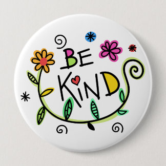 Fun Be Kind Floral Ronde Button 4,0 Cm