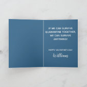 Fun be my quarantaine 2021 Valentijn, aangepast 3 Feestdagen Kaart (Binnen)