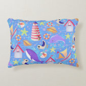 Fun Beach Blue Accent Coussin (Devant)