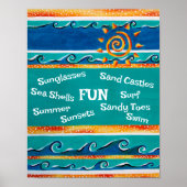 Fun Beach Home Poster (Voorkant)