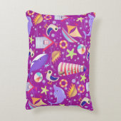 Fun Beach Magenta Accent Coussin (Dos(Vertical))