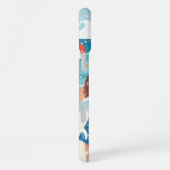Fun Beach Party Illustratie iPhone Hoesje (Rechterkant)