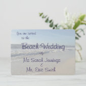 Fun Beach Wedding Invitation (Debout devant)