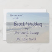Fun Beach Wedding Invitation (Devant)