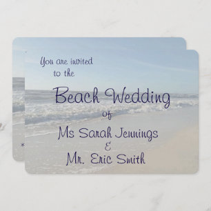Fun Beach Wedding Invitation
