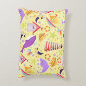 Fun Beach Yellow Accent Kussen (Achterkant (Verticaal))