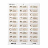 Fun Beagle Dog Return Address Labels (Full Sheet)