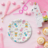 Fun bébé llama fête d'anniversaire assiette (Fête)