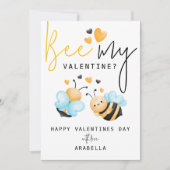 Fun Bee Ma Saint-Valentin ? Carte de vœux de la Sa (Devant)
