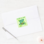 Fun Being Irish St. Patrick's Shamrock Custom Vierkante Sticker (Envelop)