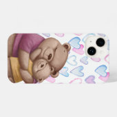 Fun Beren die mam huggen iPhone Hoesje (Achterkant horizontaal)