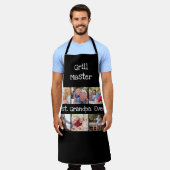 Fun Best Grandpa Ever 6 Photo Collage Grill Master Schort (Gedragen)