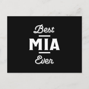Fun Best Mia Ever Cool Persoonlijke voornaam Gif Briefkaart