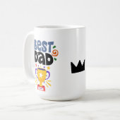 Fun Best Papa Award Café Mug (Devant gauche)