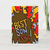 Fun Best Son Jour Anniversaire Carte d'Inspiritism (Devant)