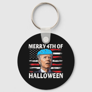 Fun Biden Dazed Merry the julHappy Halloween Bide Sleutelhanger