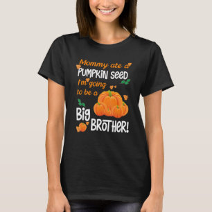 Fun Big Brother Autumn Herfst Zwangerschap Aankond T-shirt