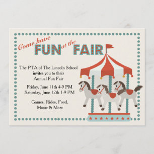 Fun bij de eerlijke uitnodiging