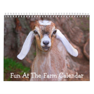 Fun bij de kalender van het Boerderij