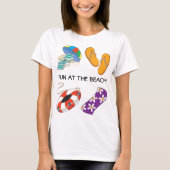 Fun bij de strand T-shirt (Voorkant)