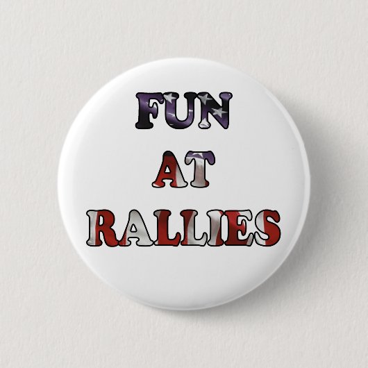 Fun bij demonstraties ronde button 5,7 cm (Voorkant)