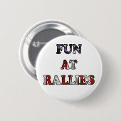 Fun bij demonstraties ronde button 5,7 cm (Voorkant /achterkant)