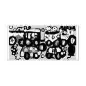 Fun bij het circus 	rubberstempel (Afrduk)