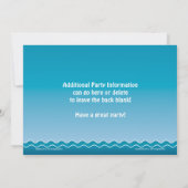 Fun bij uitnodiging voor Zee Dolphin Birthday (Achterkant)