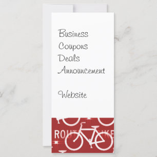 Fun Bike Route Fixie Bicycle Patroonrood