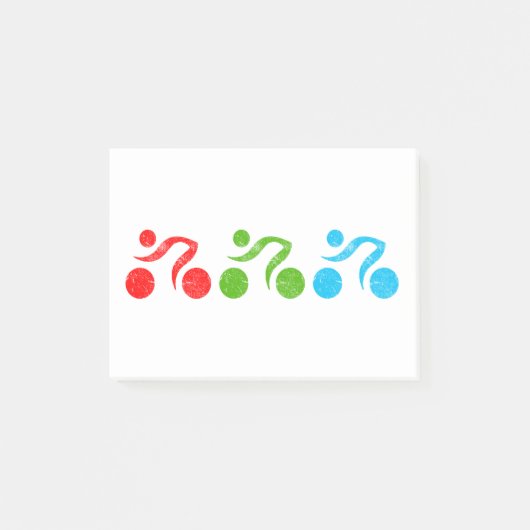 Fun biking illustrator post-it® notes (Voorkant)