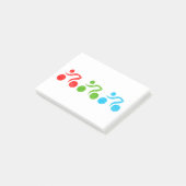 Fun biking illustrator post-it® notes (Schuin)