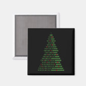 Fun Binary Christmas Tree Computer Programmers And Magneet (Voorkant / Achterkant)